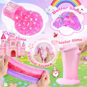 LAWOHO pink water slime with glossy finish ideal for tactile exploration.