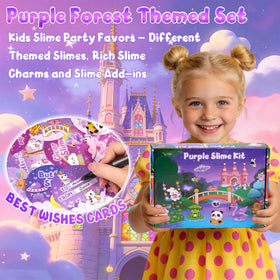 LAWOHO Purple slime kit display highlights kid-friendly design for ages 8-12