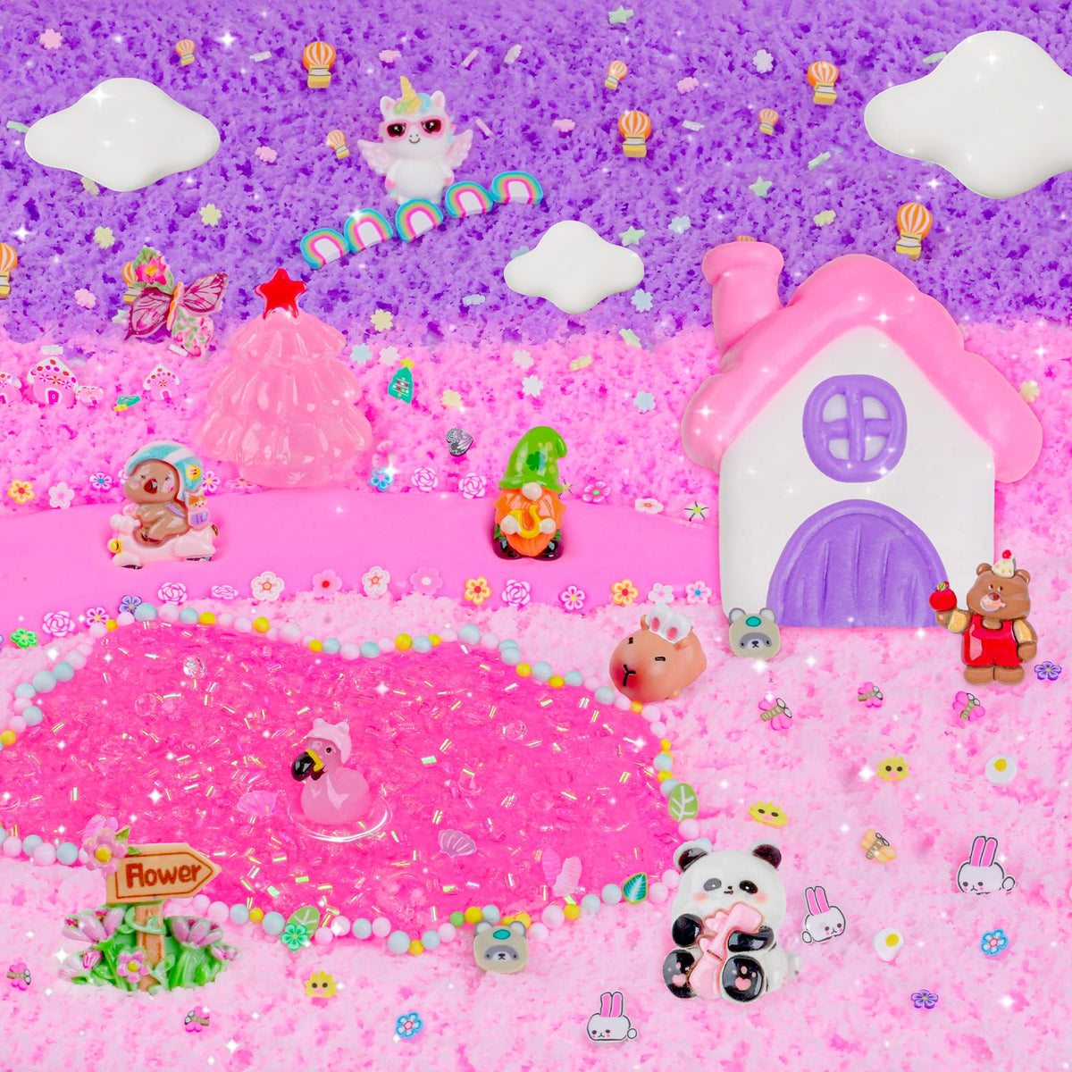 LAWOHO slime add ins charms set to boost creative slime decorating.