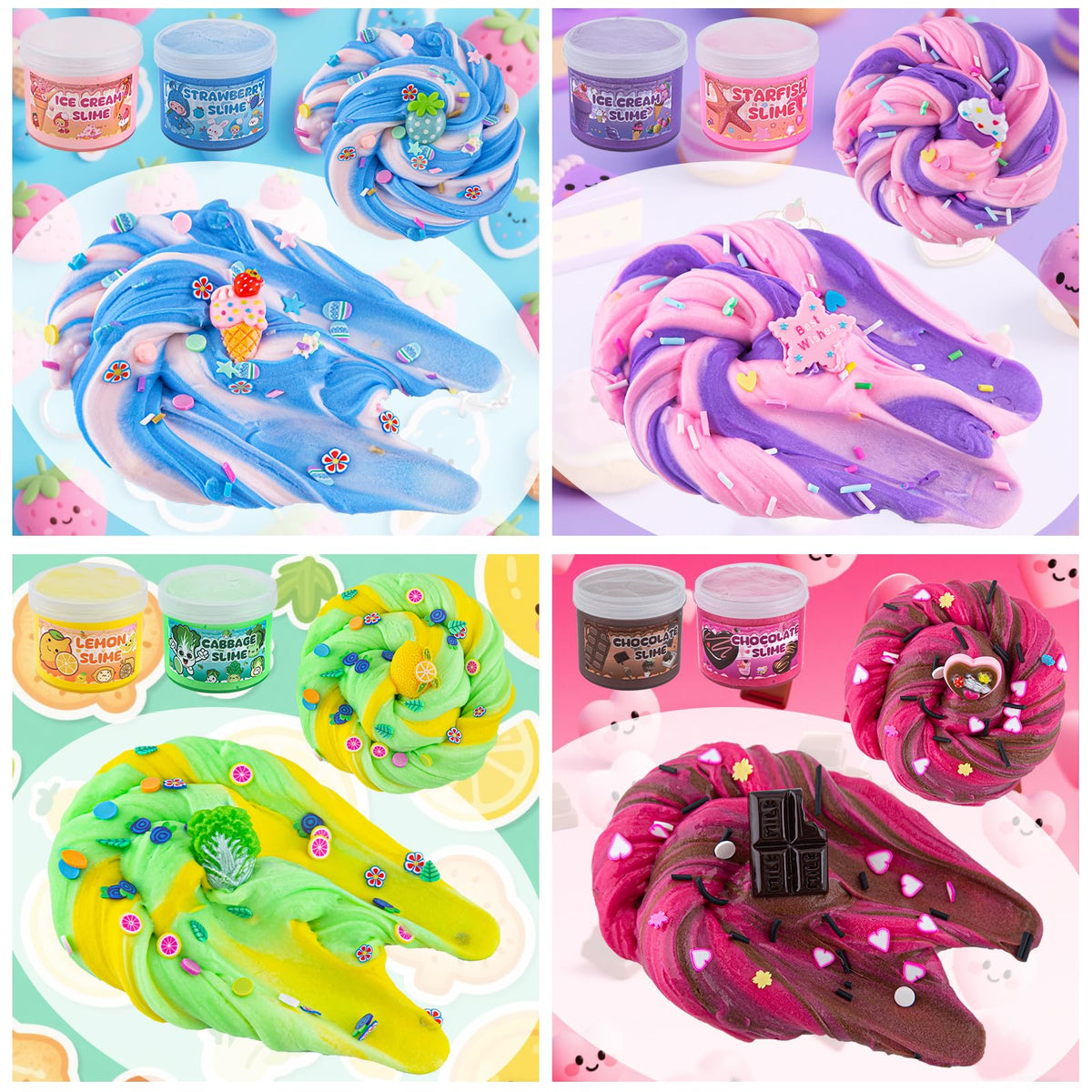 LAWOHO slime containers and storage for tidy play sessions