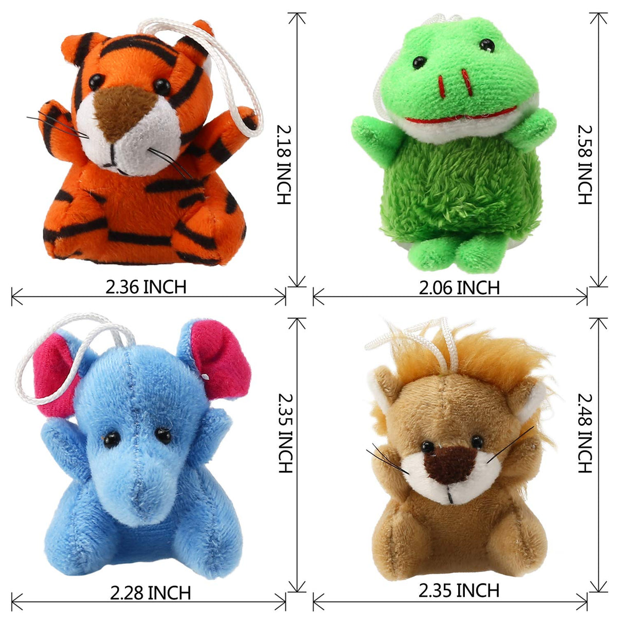 Laxdacee plush duck, 3-inch critter ideal for decorations and activities.