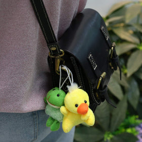 Laxdacee plush puppy, 3-inch animal perfect for clips and classroom rewards.