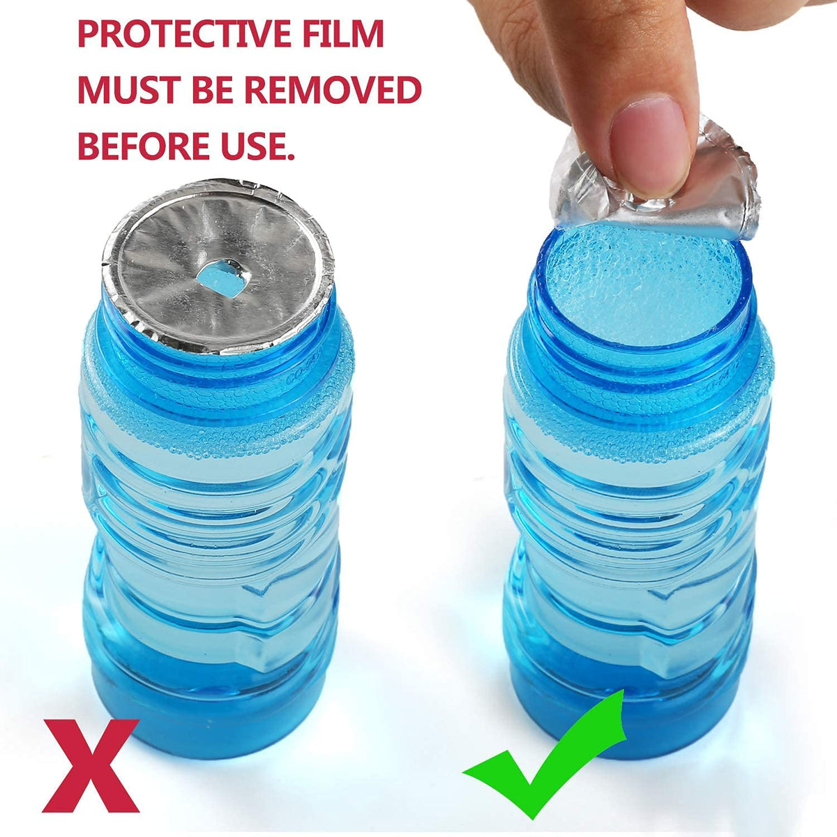 Laxdacee Wind-up bubble blaster in action provides cordless fun for kids.