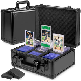 LAYAONE Graded Card Storage Box front view, easy access for quick viewing at shows