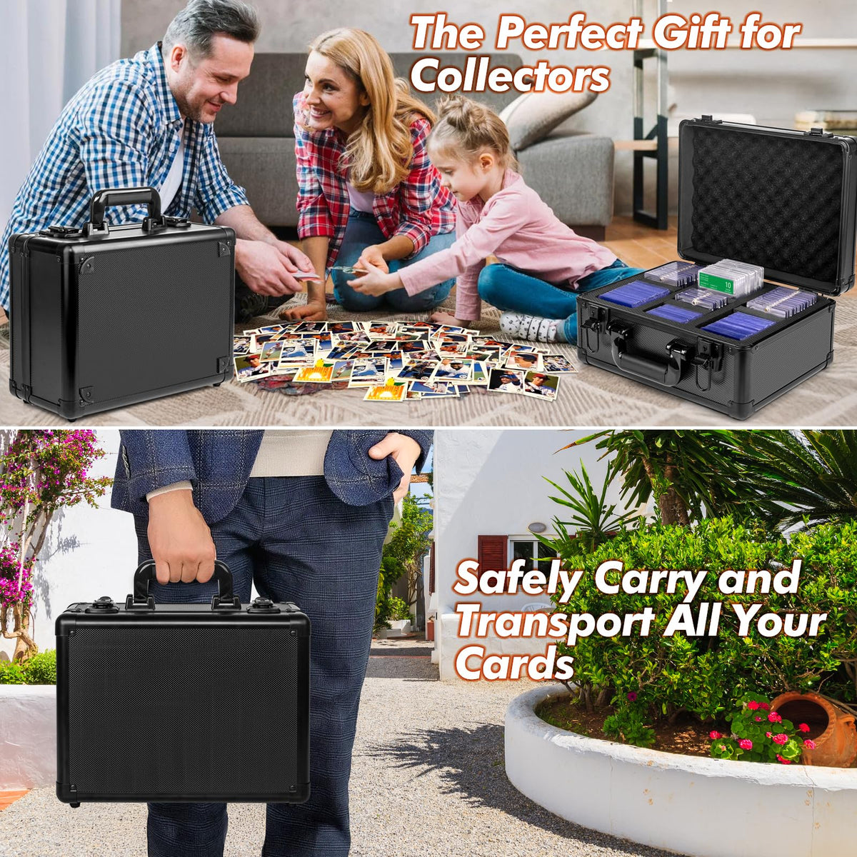 LAYAONE Graded Card Storage Box interior illustrating snug fit and protection