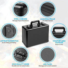LAYAONE Graded Card Storage Box with magnetic One Touch closing securely