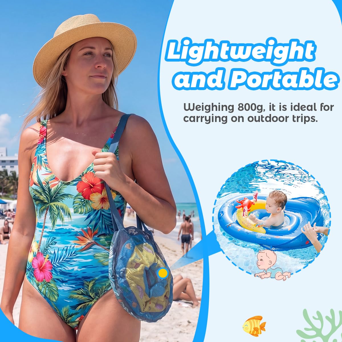 LAYCOL ocean animal pool toys including crab, seahorse, and dolphin