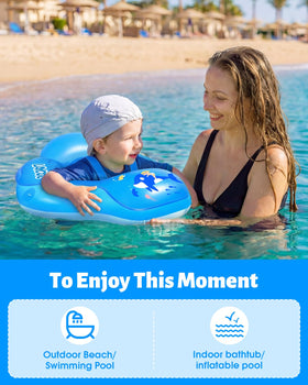 LAYCOL float includes abdominal support for comfortable positioning.