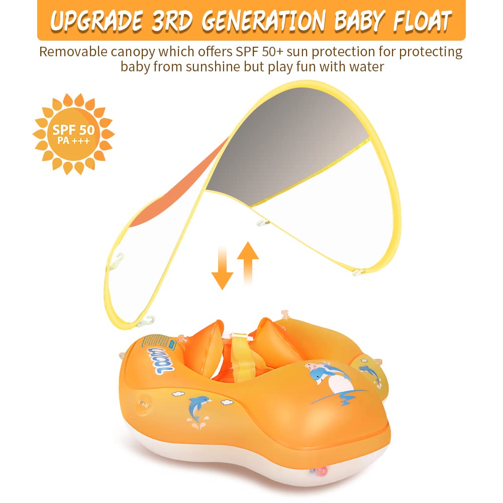 LAYCOL float shows anti-flip design for stable water play.