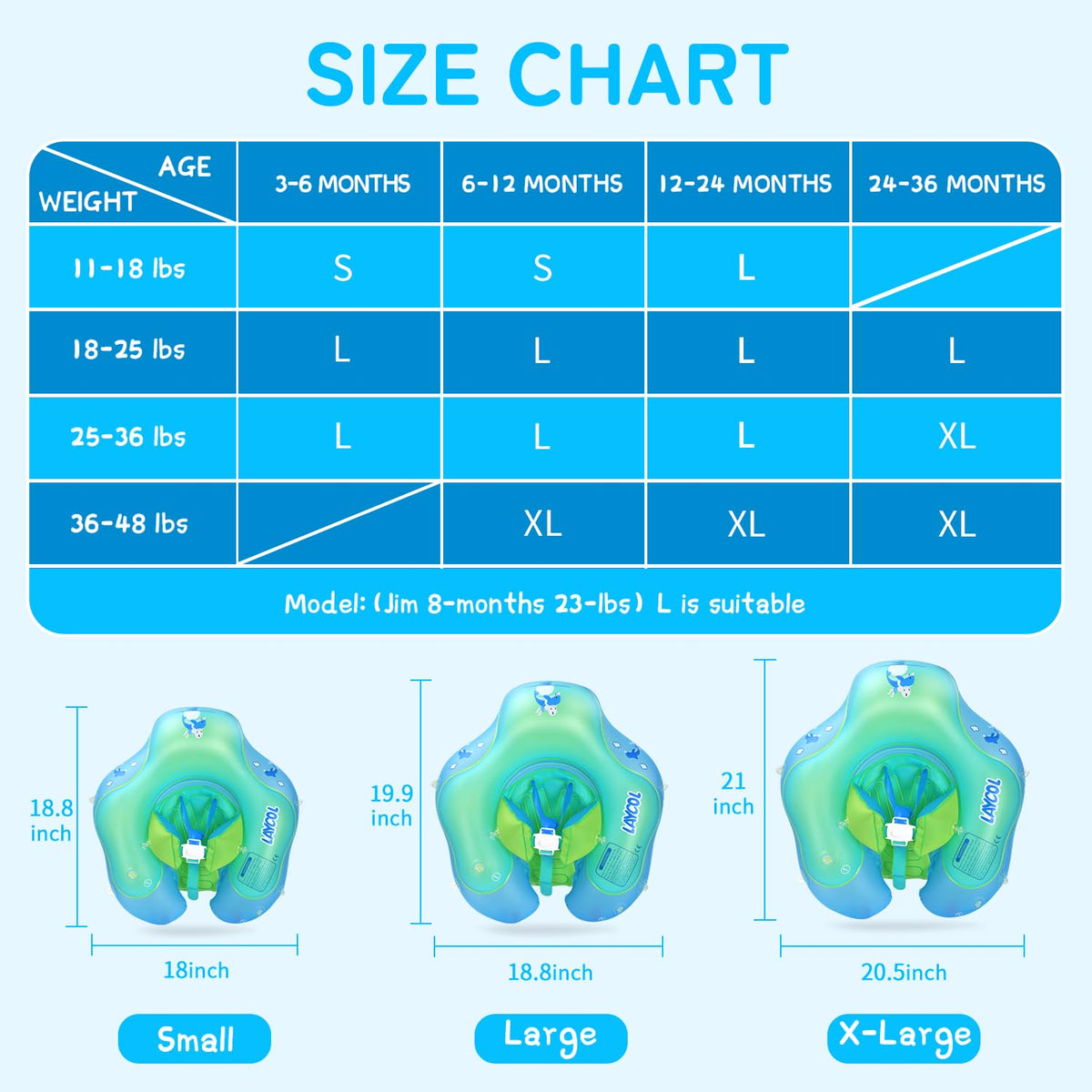 LAYCOL float supports backstroke and breaststroke for easy swim practice