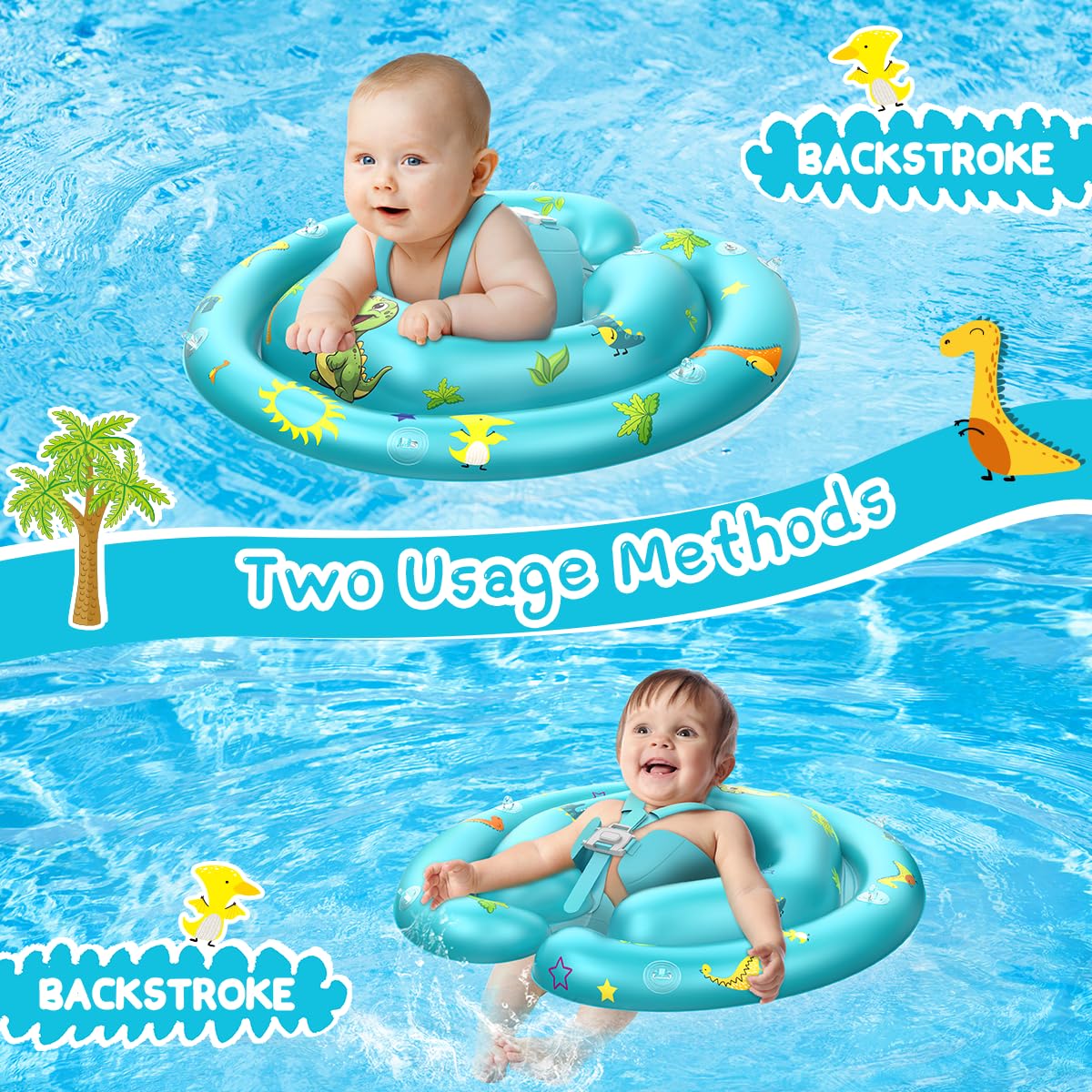 LAYCOL supports breaststroke and backstroke for varied water play