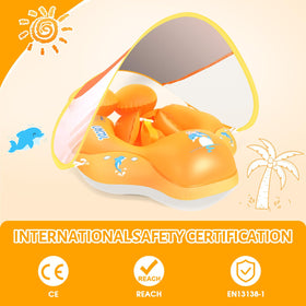 LAYCOL double air chamber design keeps baby secure during pool play