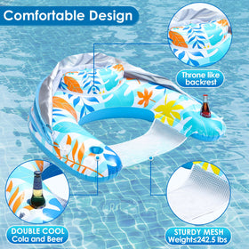 LAYCOL pool chair breathable diamond texture keeps you cool and comfortable