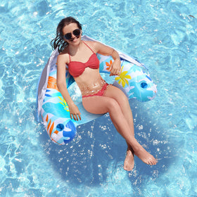 LAYCOL pool chair submersible comfort places you just below the water surface