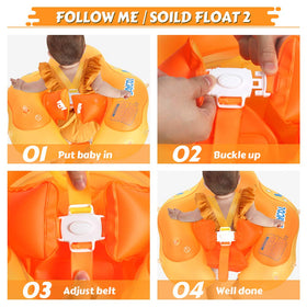 LAYCOL travel-friendly baby float ready to fold and pack