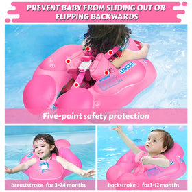 LAYCOL float supports breaststroke and backstroke for versatile water play.