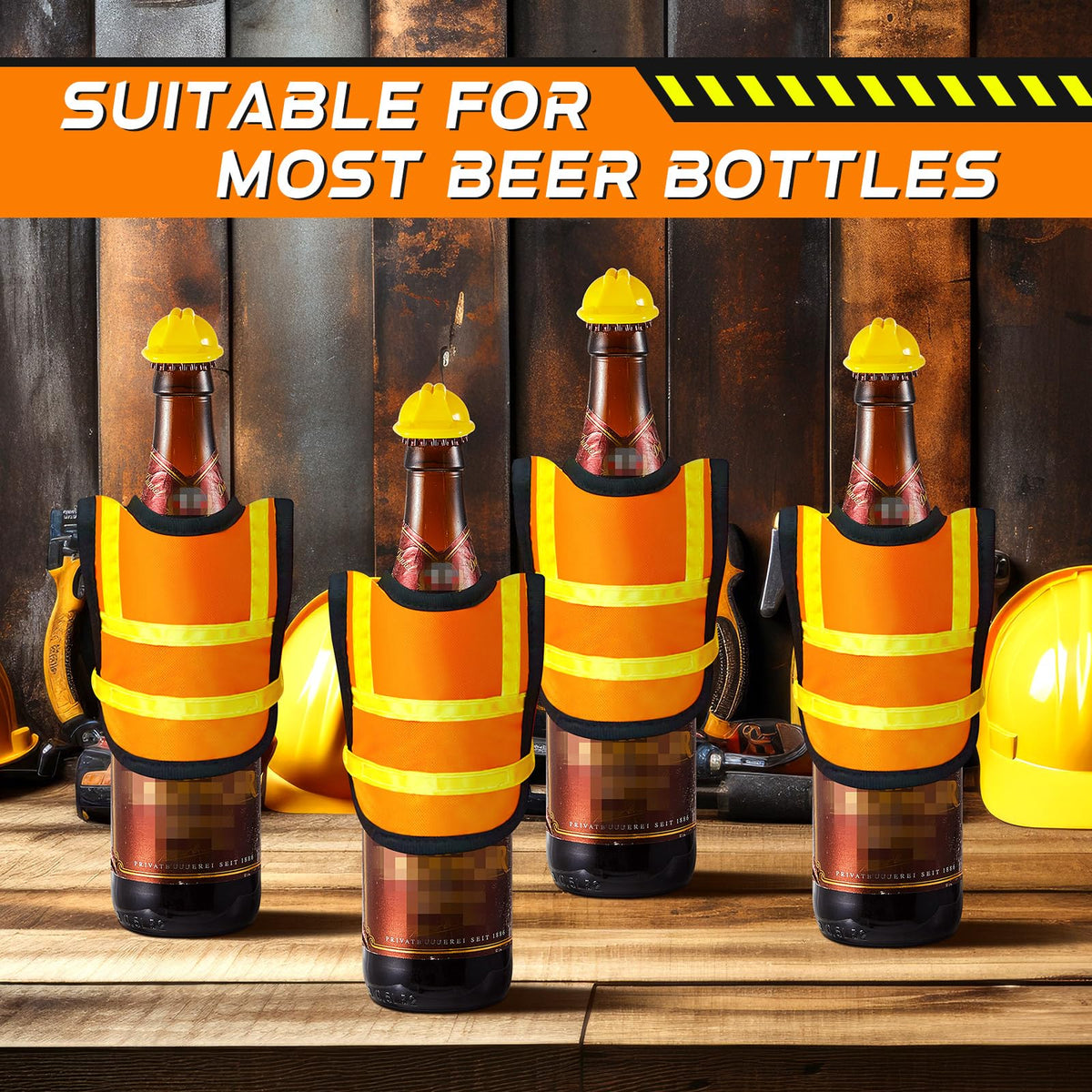 Layhit construction party ideas using hats and vests as accents