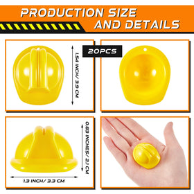 Layhit mini construction hat orange ideal for party décor and cake accents
