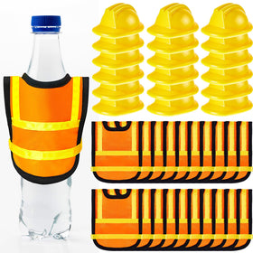 Layhit mini construction hat yellow for cake toppers and bottle decorations