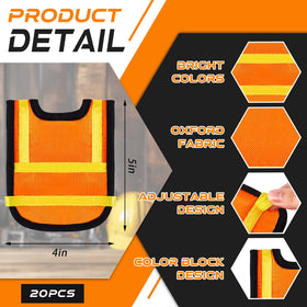 Layhit yellow mini safety vest for playful construction party styling