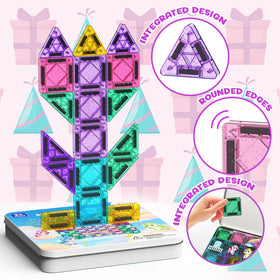 LAYVIC colorful tiles shapes set supports vibrant, creative spatial play