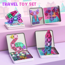 LAYVIC magnetic tiles with burr-free surfaces ensure safe play