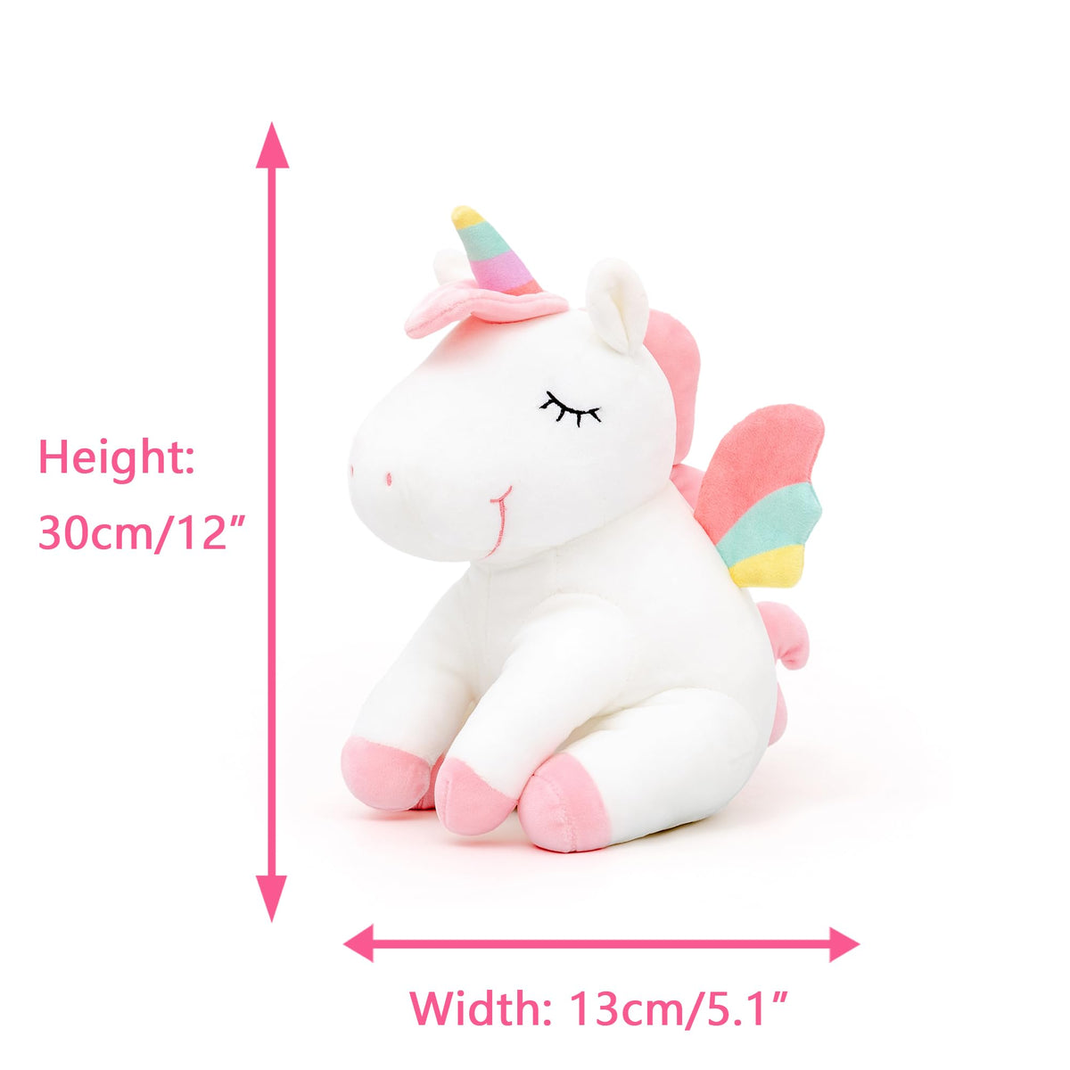 Lazada unicorn plush with rainbow wings adds playful color to kids' rooms.