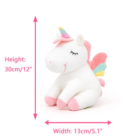 Lazada unicorn plush with rainbow wings adds playful color to kids' rooms.