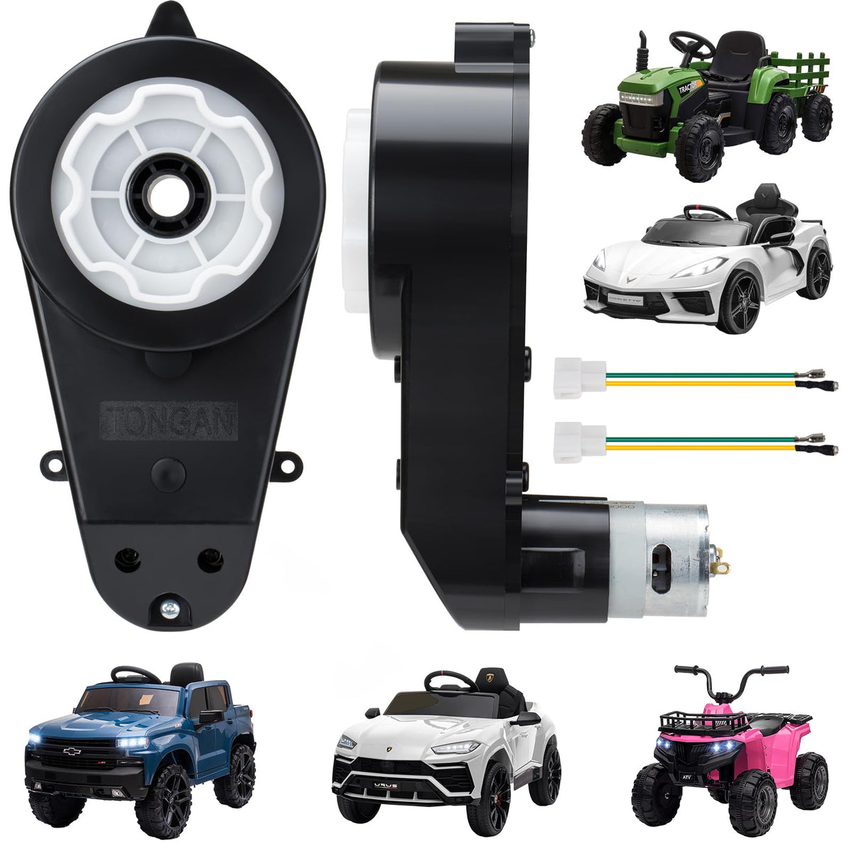LAZORA 24V high-speed RS555 motor with 40000RPM, ideal for ride-on upgrades.