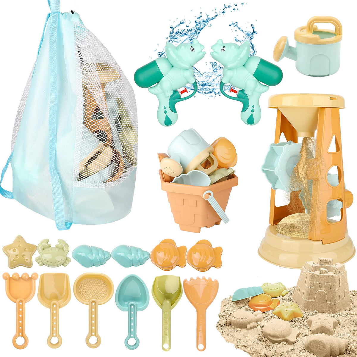 LBAIBB sand toys water wheel for tactile water play at the beach