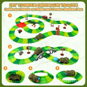 LCIMG flexible-track segments allow creative layouts for longer building sessions.