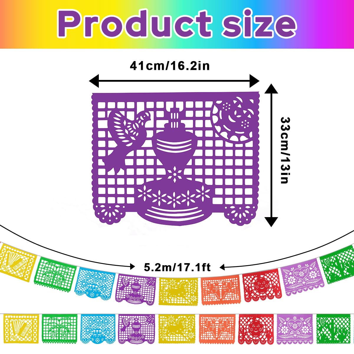 Lctevvn Cinco de Mayo banner pack ideal for festive setups.