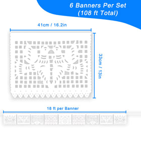 Lctevvn hand-cut pattern banner adds artisanal charm