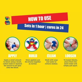 Le-Glue non-toxic-formula ensures safe play for kids and families.