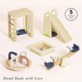 Le Toy Van Dollshouse Outdoor Furniture Set sandpit for sensory play