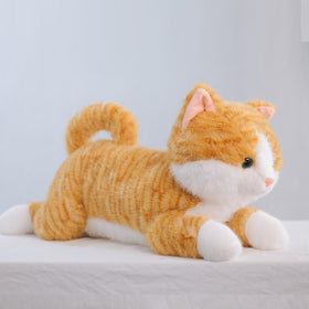 Leahaoe decorative pillowfort cat plush on sofa for decor and hugs.
