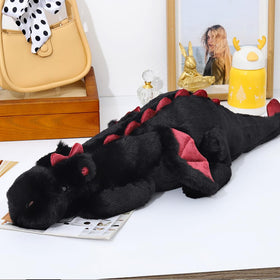 Leahaoe dragon plush weight distribution detail for calming hugs