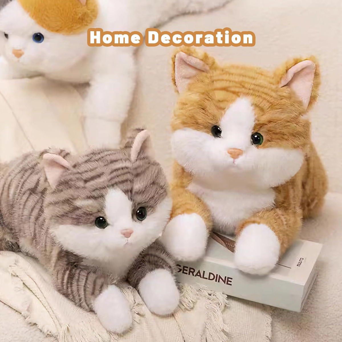 Leahaoe large weighted cat 26-inch weight detail, 5 lb for comforting pressure.