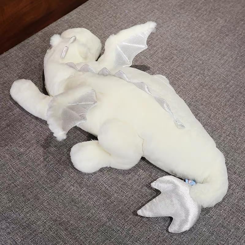 Leahaoe weighted dragon in a living room highlights durability and cozy softness.