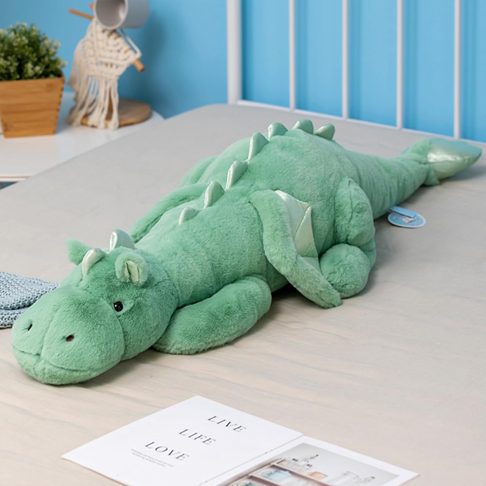 Leahaoe weighted dragon plush 27.5 inch cuddle for calm and comfort.
