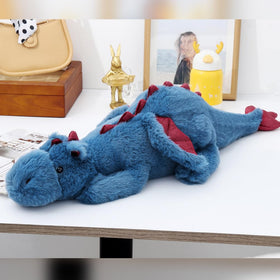 Leahaoe weighted dragon plush full view, a sturdy cuddle partner for kids and adults.