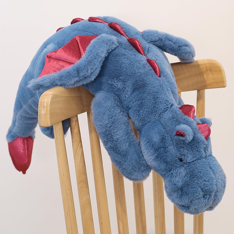 Leahaoe weighted dragon back profile showcases plush texture and gentle proportions.