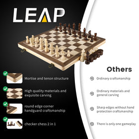 LEAP 15-inch board highlights two-color grain and smooth edges.