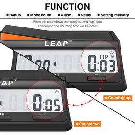 LEAP Chess Clock alarm on/off feature for timed rounds
