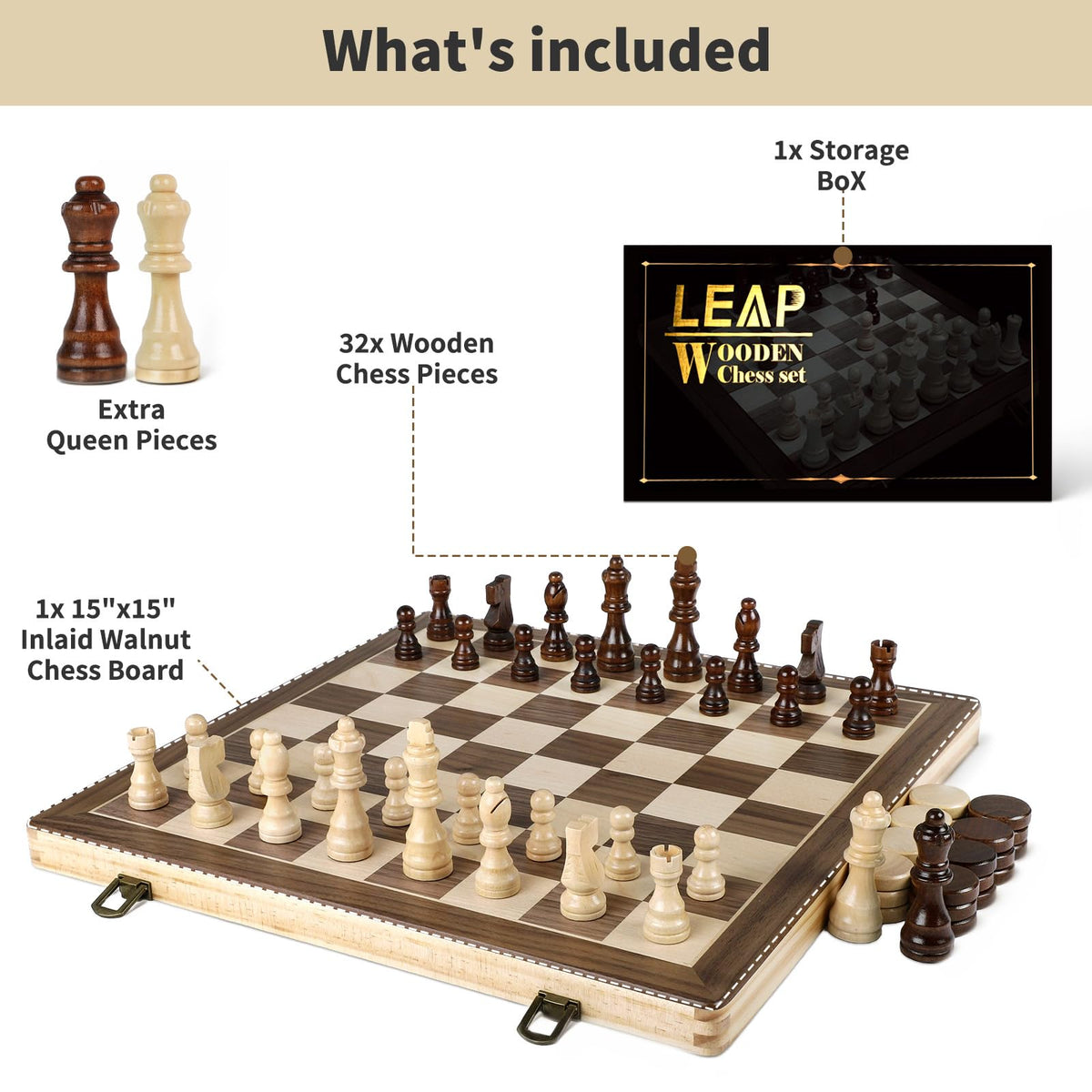 LEAP premium wood craftsmanship delivers durable, long-lasting play sessions.