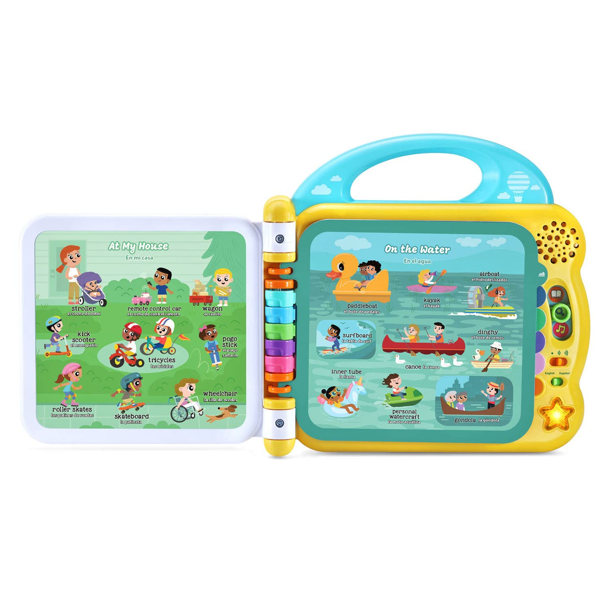 LeapFrog 100 Things That Go light-up star greets kids with two catchy learning songs.