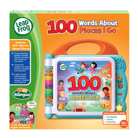 LeapFrog 100 Words About Places batteries included for demo use, ready to explore