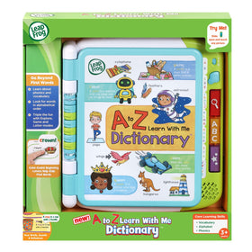 LeapFrog A to Z Learn with Me Dictionary demo batteries included note