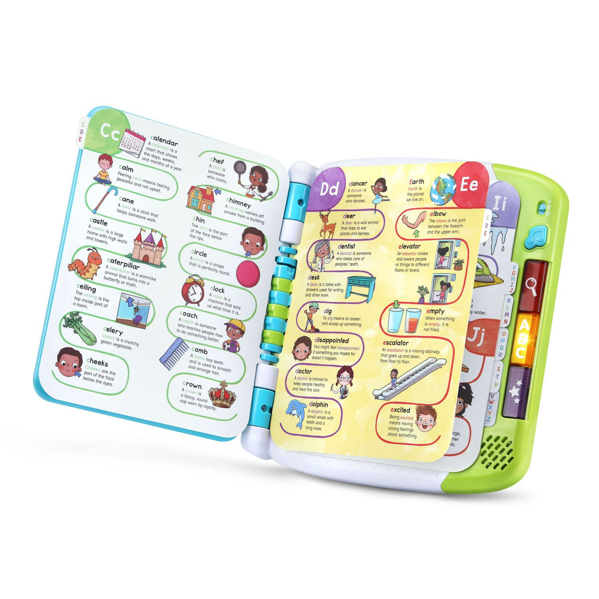 LeapFrog A to Z Learn with Me Dictionary game mode for word hunts
