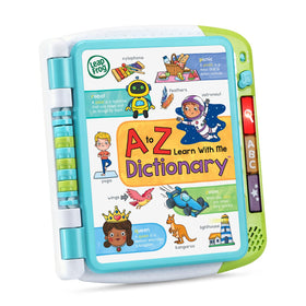 LeapFrog A to Z Learn with Me Dictionary word list supports alphabetical order and phonics